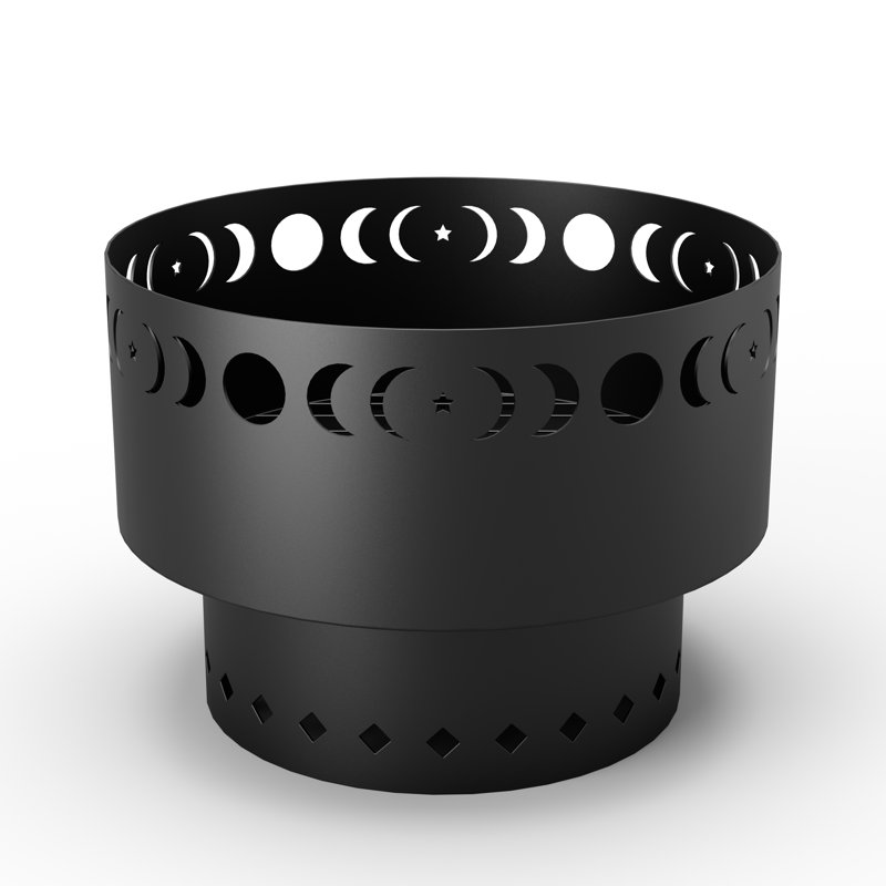 Ebern Designs Yordan 19.69" H x 23.62" W Iron Wood Burning Outdoor Fire